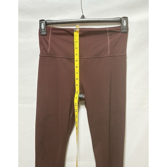 Athleta Persistence Laser Cut Womens‎ S Maroon Leggings - Picture 3 of 13